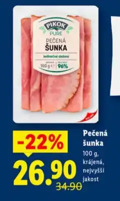 Lidl Pečeneá šunka nabídka