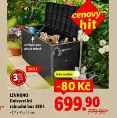 Lidl Univerzální zahradní box 280 l nabídka