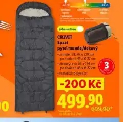Lidl Spací pytel mumie / dekový nabídka
