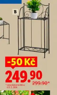 Lidl Kovový stolek na květiny nabídka