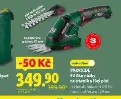 Lidl 4v aku nůžky na trávník a živý plot nabídka