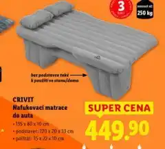 Lidl Nafukovací matrace do auta nabídka