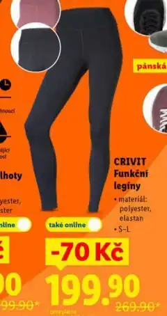 Lidl Funkční legíny nabídka