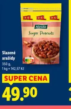 Lidl Slazené arašídy nabídka