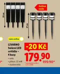 Lidl Solární led svítidlo nabídka