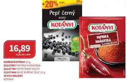 Kubík potraviny KOTÁNYI Koření nabídka