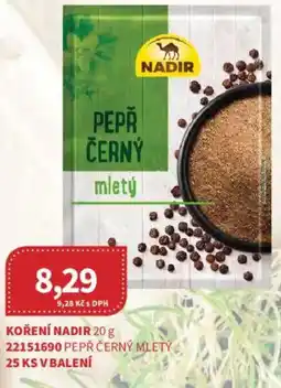 Kubík potraviny Koření Nadir nabídka