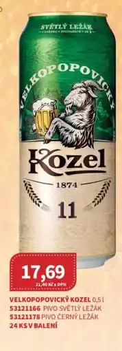 Kubík potraviny Velkopopovický Kozel nabídka