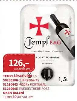 Kubík potraviny Templářské víno nabídka