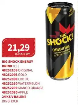 Kubík potraviny BIG SHOCK Energy drink nabídka