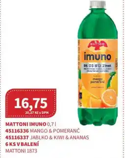 Kubík potraviny Mattoni Imuno nabídka