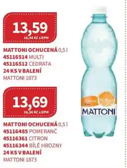 Kubík potraviny Mattoni Ochucená nabídka