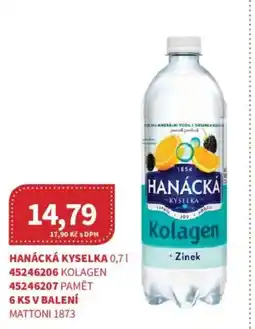 Kubík potraviny Hanácká Kyselka nabídka