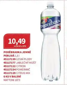 Kubík potraviny Poděbradka jemně perlivá nabídka