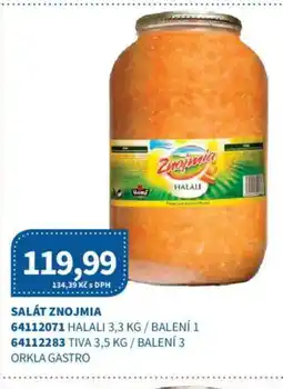 Kubík potraviny Salát Znojmia nabídka