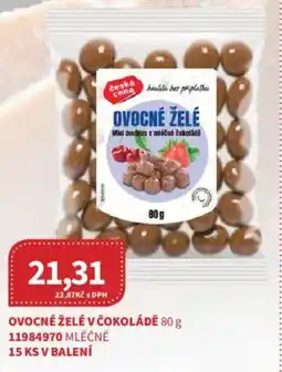 Kubík potraviny Ovocné želé v čokoládě nabídka