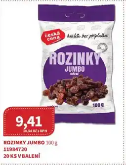 Kubík potraviny Rozinky jumbo nabídka
