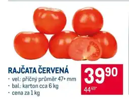 Makro Rajčata červená nabídka
