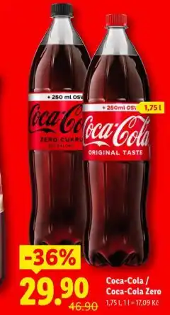 Lidl Coca-cola zero nabídka