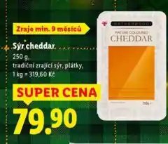 Lidl Sýr cheddar nabídka