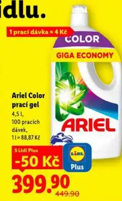 Lidl Ariel prací gel nabídka