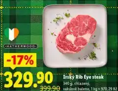Lidl Irský rib eye steak nabídka