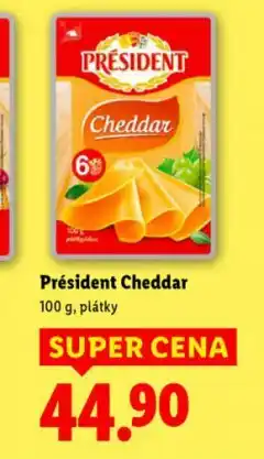 Lidl Président cheddar nabídka
