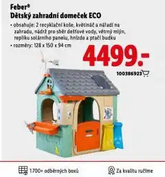Lidl Dětský zahradní domeček eco nabídka