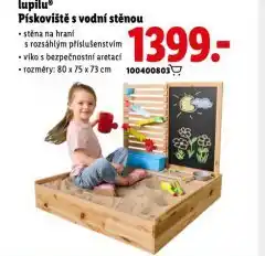 Lidl Pískoviště s vodní stěnou nabídka