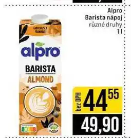 Jip Alpro Barista nápoj různé druhy nabídka