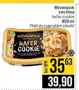 Jip Mövenpick zmrzlina hafer cookie nabídka