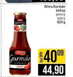 Jip Otma Gurmán kečup jemný ostrý nabídka