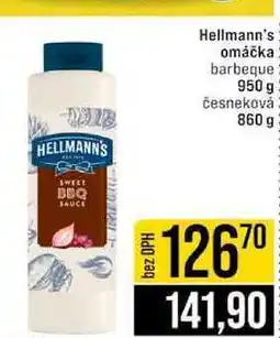 Jip Hellmann's omáčka barbeque 950 g česneková 860 g nabídka