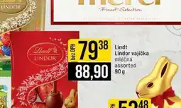 Jip Lindt Lindor vajíčka mléčná assorted nabídka