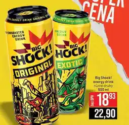 Jip Big Shock! energy drink různé druhy nabídka