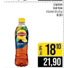 Jip Lipton ice tea různé druhy nabídka