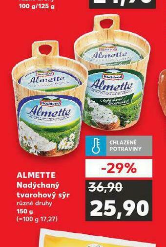 Kaufland Almette nadýchaný tvarohový sýr nabídka