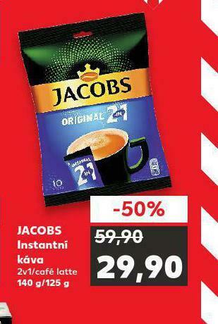 Kaufland Jacobs instantní káva nabídka