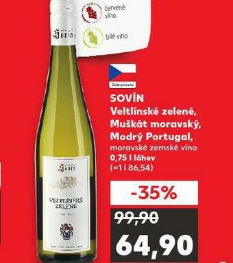 Kaufland Sovín muškát moravský nabídka