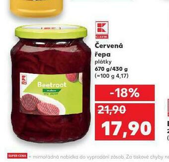 Kaufland Červená řepa nabídka