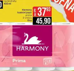 Jip Harmony toaletní papir prima 3-vrstvý 8 ks nabídka