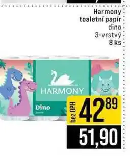 Jip Harmony toaletní papír dino 3-vrstvý 8 ks nabídka