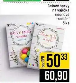 Jip Gelové barvy na vajíčka neonové tradiční 5 ks nabídka