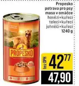 Jip Propesko potrava pro psy maso v omáčce hovězi+kuřecí telecí+kuřecí jehněči+kuřecí 1240 g nabídka