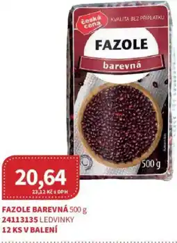 Kubík potraviny Fazole barevná nabídka