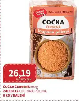 Kubík potraviny Čočka červená nabídka