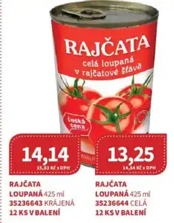 Kubík potraviny Rajčata loupaná nabídka