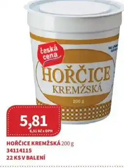 Kubík potraviny Hořčice kremžská nabídka