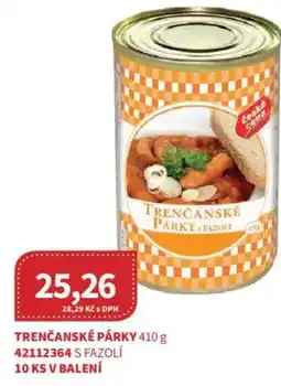 Kubík potraviny Trenčanské párky nabídka