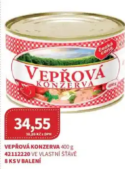 Kubík potraviny Vepřová konzerva nabídka